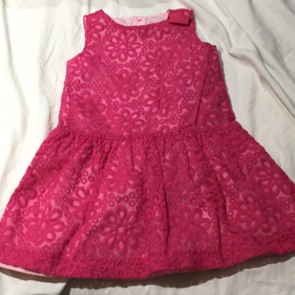 Gymboree 3t Hot pink flower lined dress nwot